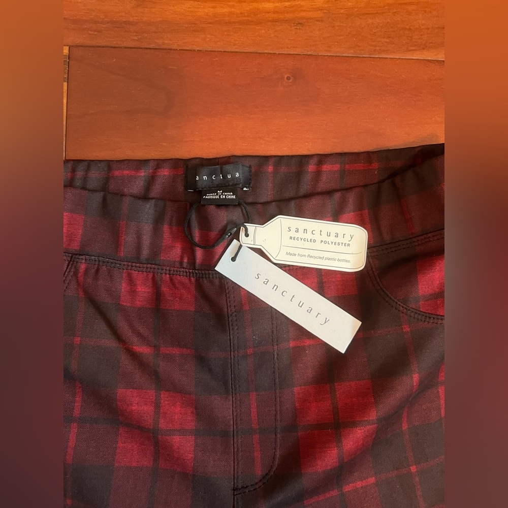 Sanctuary red plaid pants - Picture 3 of 4